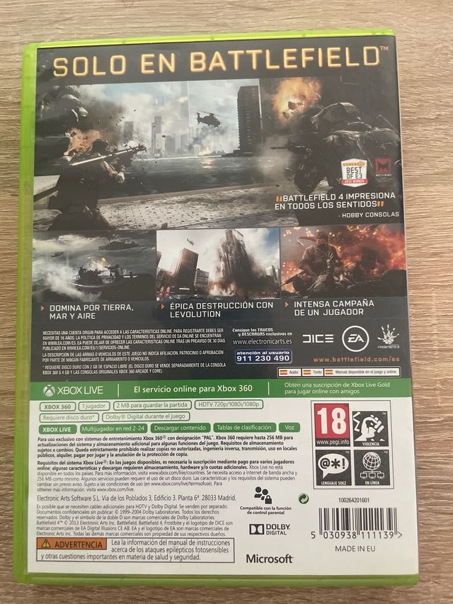 Vendo battlefied 4 xbox360