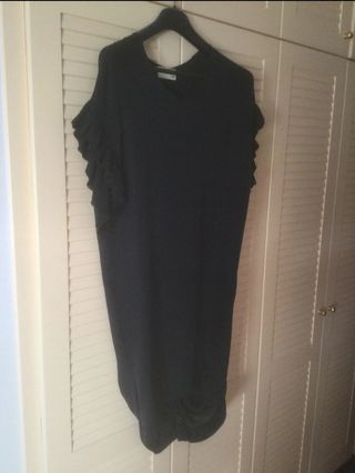 Vestido negro seda de RUTZOU