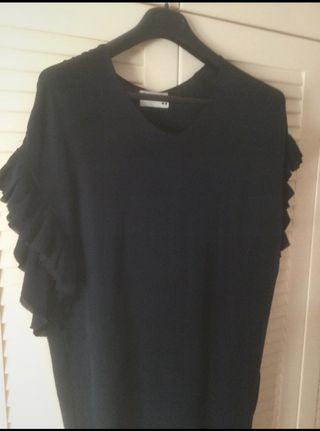Vestido negro seda de RUTZOU