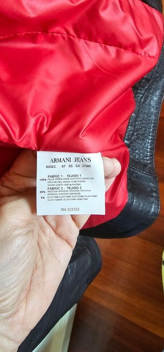 Cazadora de Piel Armani Jeans