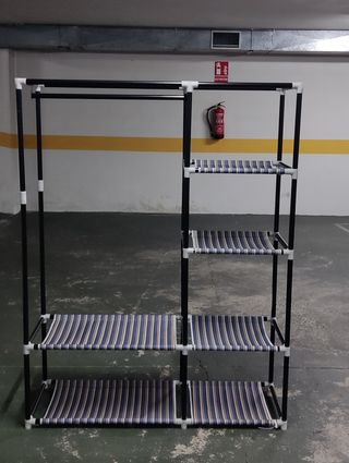 Armario de tela amplio, fuerte y robusto