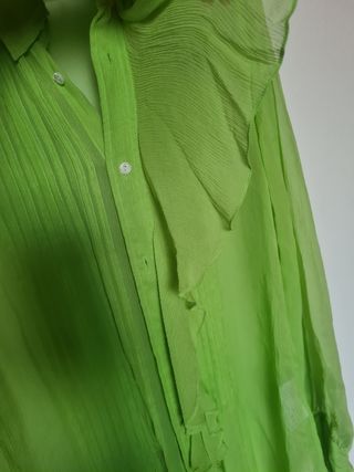 Ralph Lauren camicia in seta verde