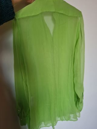 Ralph Lauren camicia in seta verde