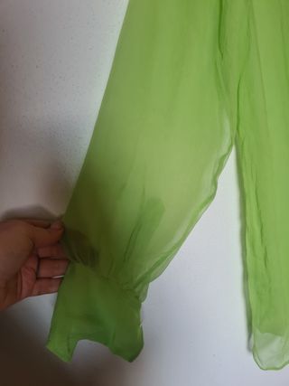 Ralph Lauren camicia in seta verde