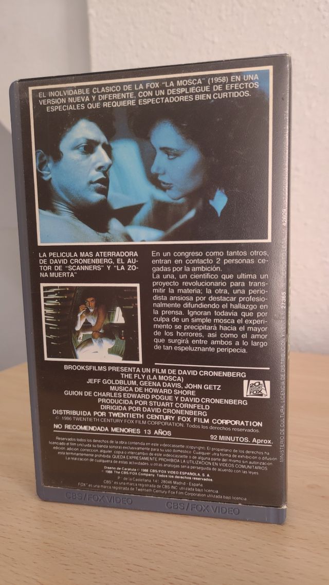 THE FLY (LA MOSCA) Terror/Ciencia Ficcion