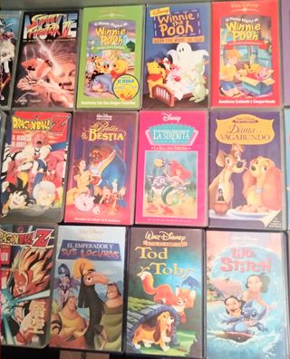 VHS Disney,Dragon Ball, Fatal Fury, Street figther