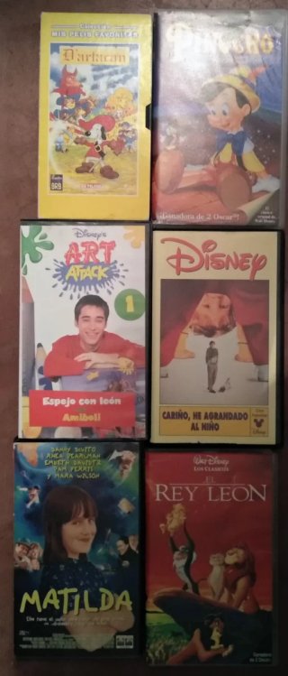 VHS Disney,Dragon Ball, Fatal Fury, Street figther
