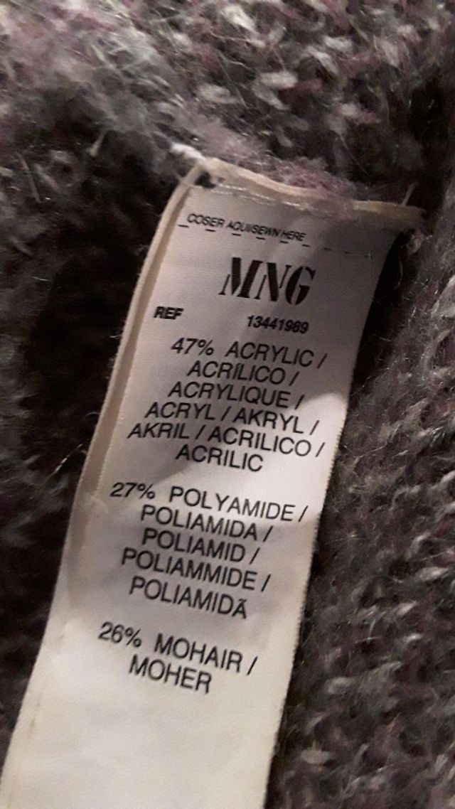 Vestido de punto de invierno de Mango