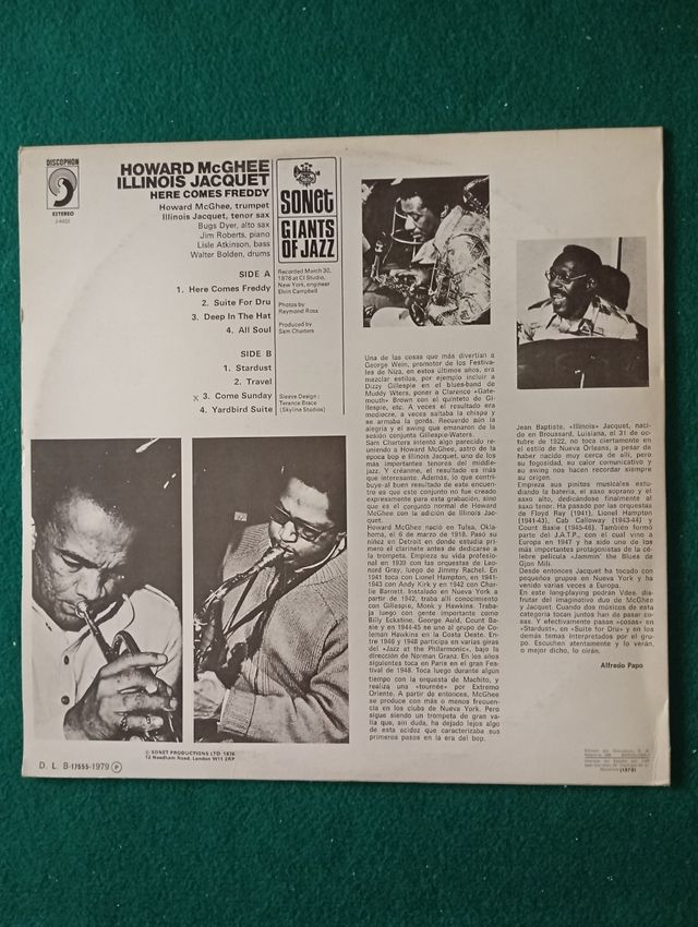 Vinilo LP Howard McGhee/Illinois Jacquet