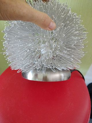 Lampada design argento