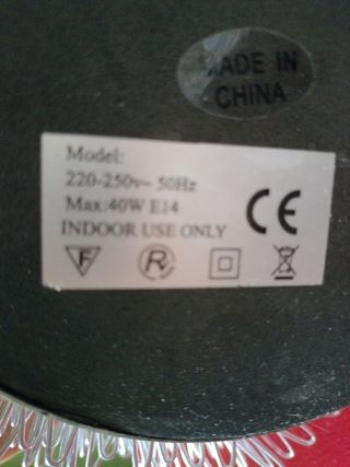 Lampada design argento