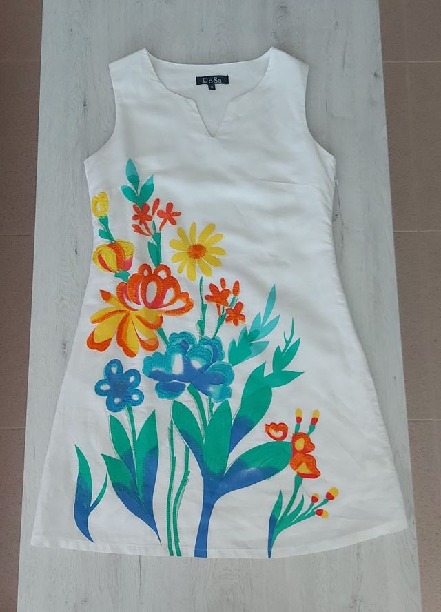 Hermoso vestido de flores 