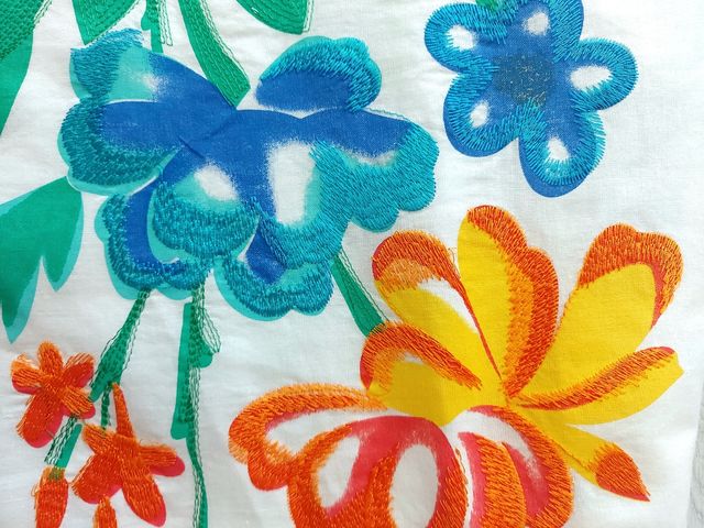 Hermoso vestido de flores 