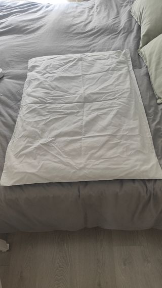 Minicuna SIN USAR colecho colchón edredón y protec