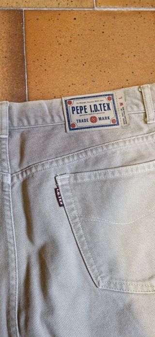Pack dos pantalones color beige
