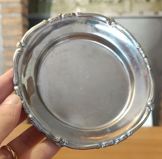 N.4 sotto bicchieri Vintage inox