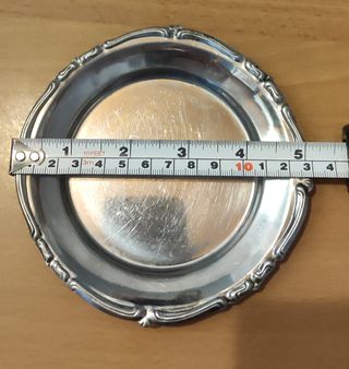 N.4 sotto bicchieri Vintage inox