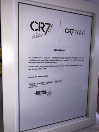 Balón autografiado personalmente por CR7 + COA