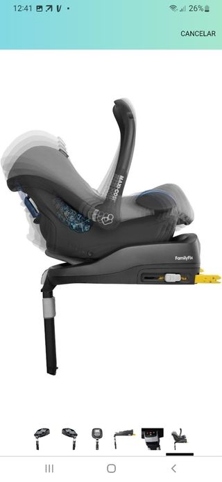 Base isofix + grupo 0 maxicosi