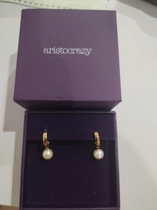 Pendientes perla 
 ARISTOCRAZY. Muy elegantes 
