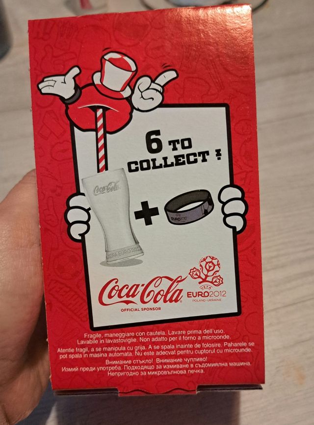 Bicchiere Coca Cola Euro 2012