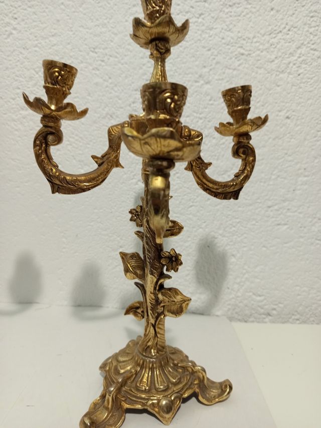 Candelabros bronce