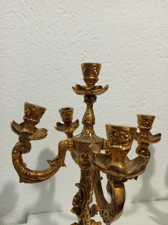 Candelabros bronce