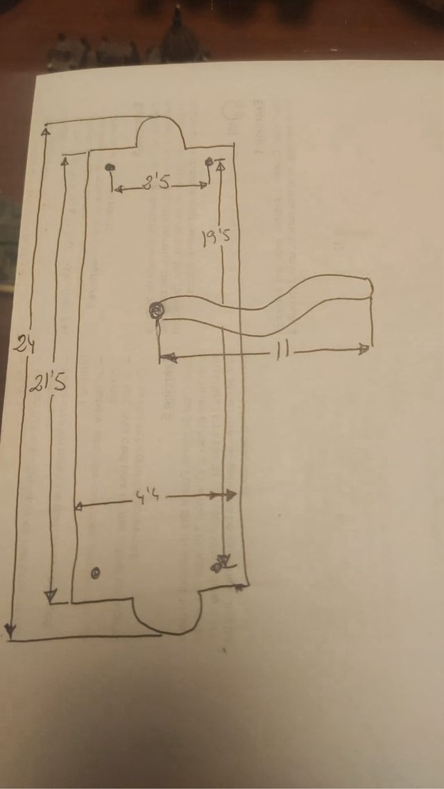 Manivelas para puerta doradas.