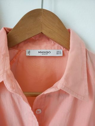 Camicia Mango con fondo a festone
