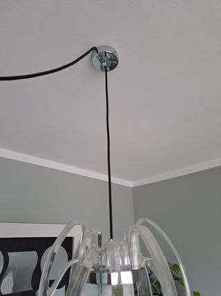 Elegante lámpara de cristal