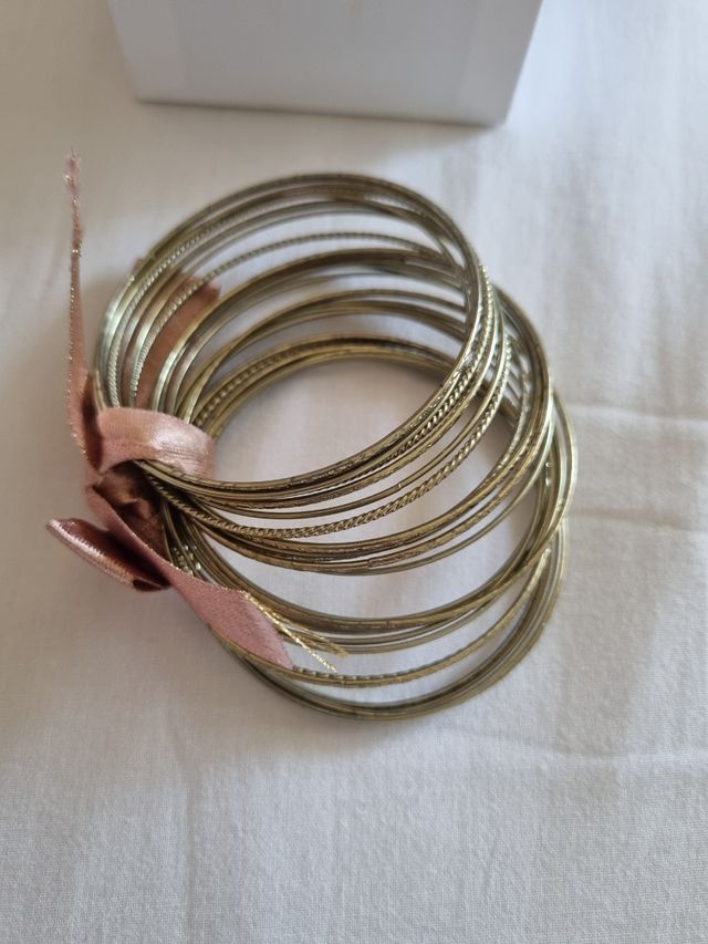 Set braccialetti dorati bohochic