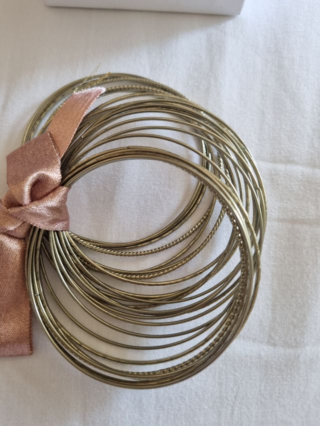 Set braccialetti dorati bohochic