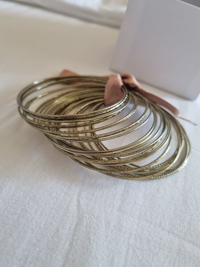 Set braccialetti dorati bohochic