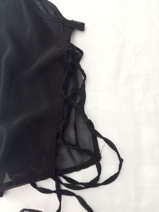 Falda+top transparente