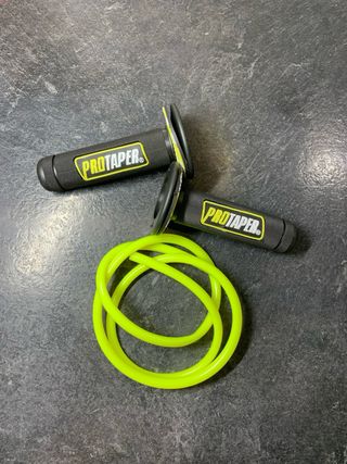 Puños protaper + manguito de gasolina, agua NUEVO