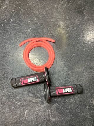 Puños protaper + manguito de gasolina, agua NUEVO