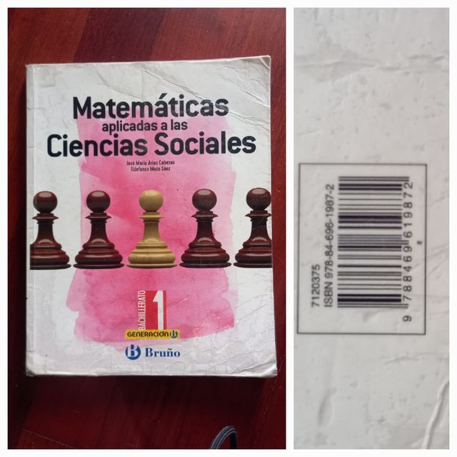 Libro Matemáticas bachillerato