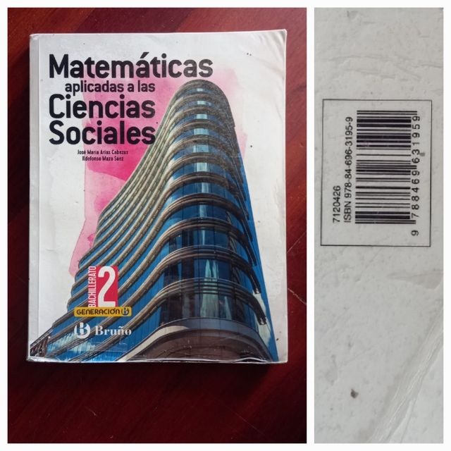Libro Matemáticas bachillerato