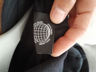 Felpa col cappuccio da uomo Disclaimer