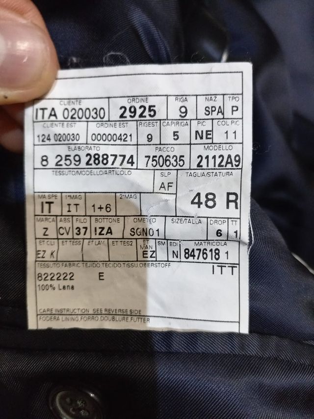 Chaqueta Ermenegildo Zegna.