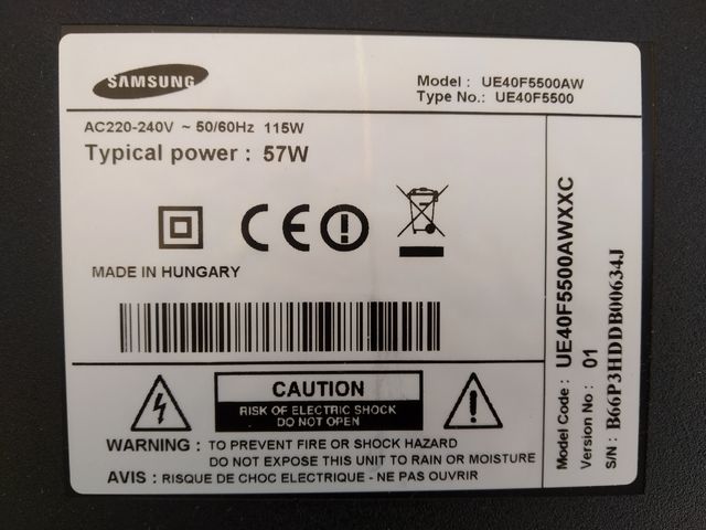 Placas base TV Samsung 40