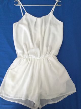 Mono corto blanco chica talla S