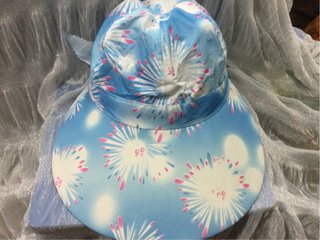 OFERTA Sombrero de playa azul-blanco
