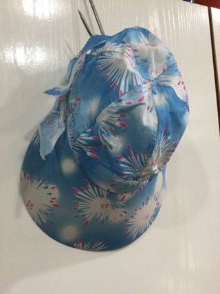 OFERTA Sombrero de playa azul-blanco