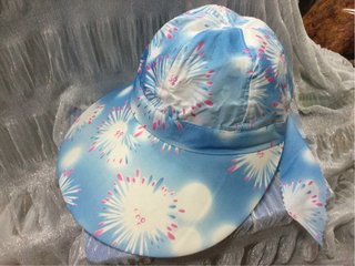 OFERTA Sombrero de playa azul-blanco