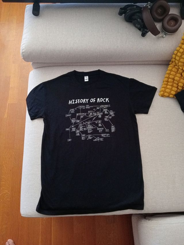 Camiseta History of Rock