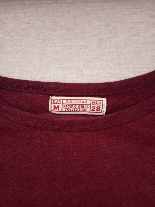 Camiseta algodón alien granate