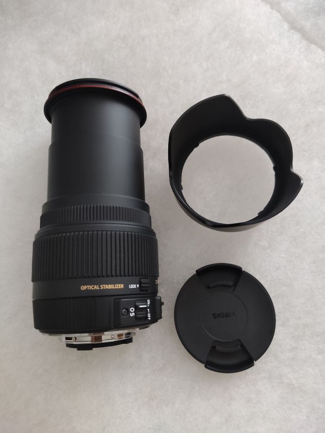 Cámara reflex c/objetivo y objetivo auxiliar