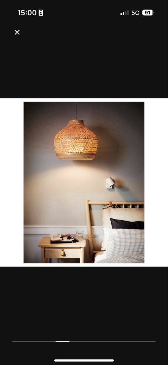 Lámpara techo IKEA MISTERHULT