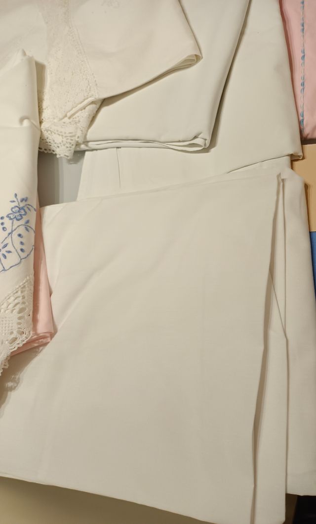 Sábanas bordadas de algodón , lote 